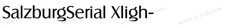 SalzburgSerial Xligh字体转换 SalzburgSerial Xligh字体转换
